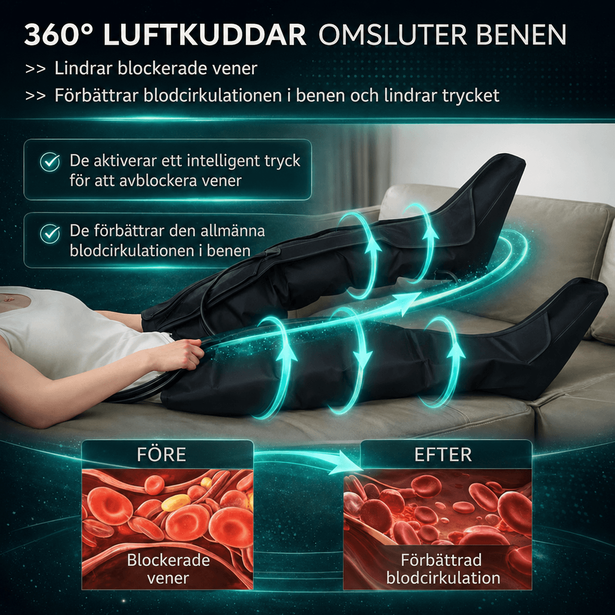 AirFlow™ Pro | Märkbar avslappning för dina ben